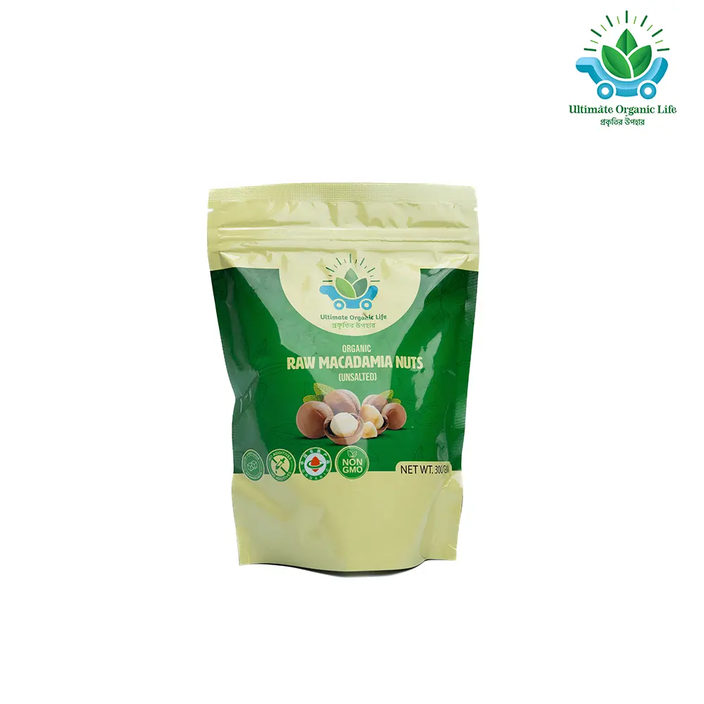 Organic Raw Macadamia Unsalted Nuts 300g